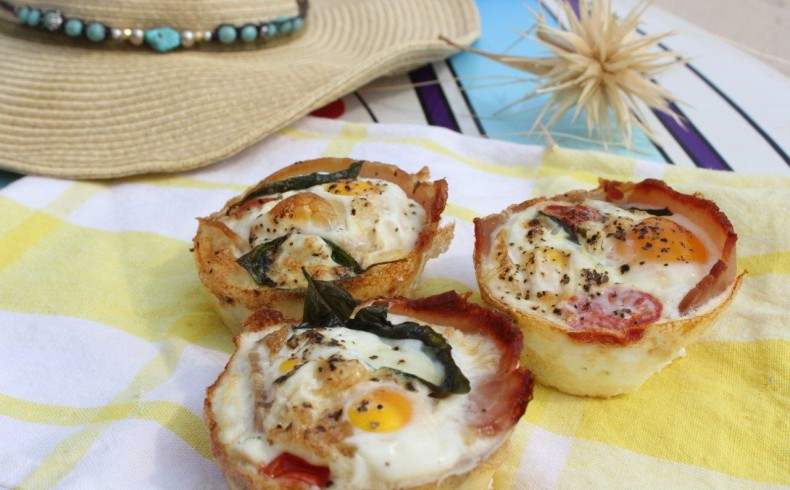 Bacon and egg muffins