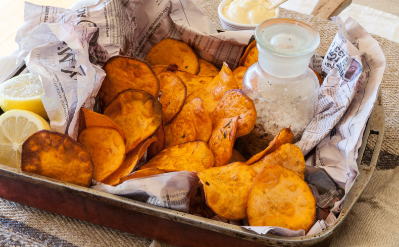 EYH MEMBER RECIPE:  Sweet Potatoe Chips