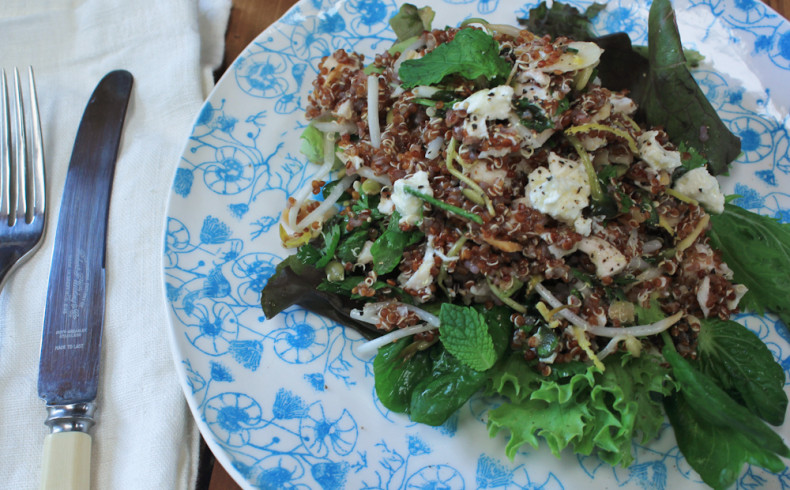 EYH MEMBER RECIPE:  Quinoa With Goats Feta & Toasted Pine Nuts
