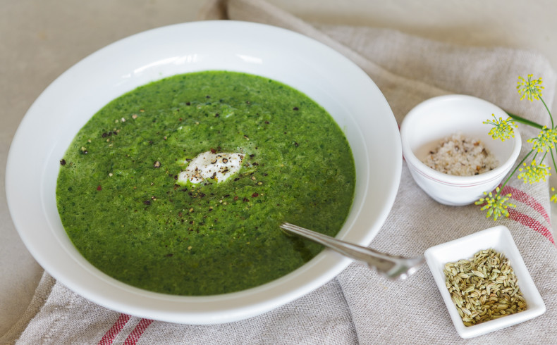 Fennel and Spinach Soup