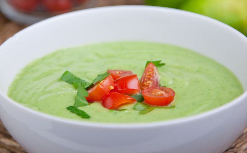 Spicy Chilled Avocado Soup